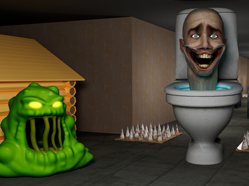 Toilet Monster Attack Sim 3d