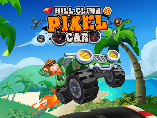 Hill Climb Pixel Car