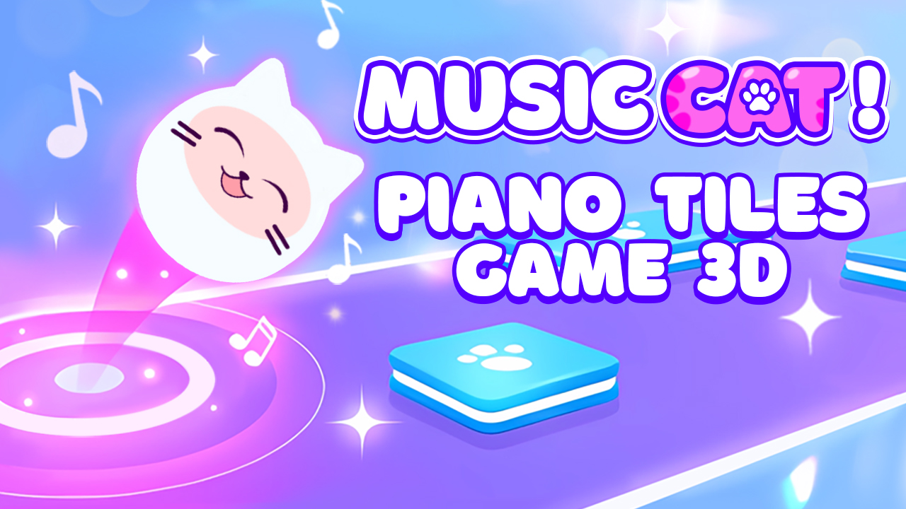 Music Cat! piano Tiles Game 3d